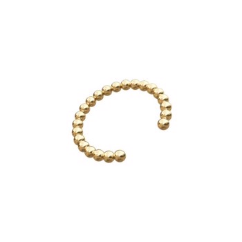 Nordahl's PIERCE52 cool earcuff med små kugler i 14 kt guld 